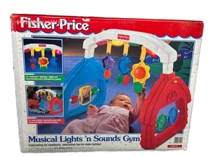 New VTG Fisher Price Musical Lights 'n Sounds Gym 1998 Baby Nursery Toy Sealed - Picture 1 of 13