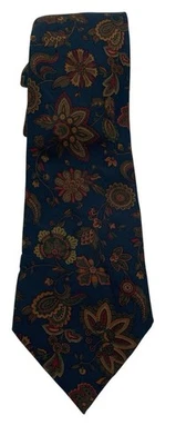 Corbata Coach para hombre talla 3,5x57" multicolor cachemir como floral 100 % seda corbata Italia Foto 1 de 4