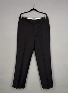 Pantalones Brooks Brothers Para Hombre 36x34 Negros Madison Fit Lana Vestido Pantalones Oficina - Imagen 1 de 14