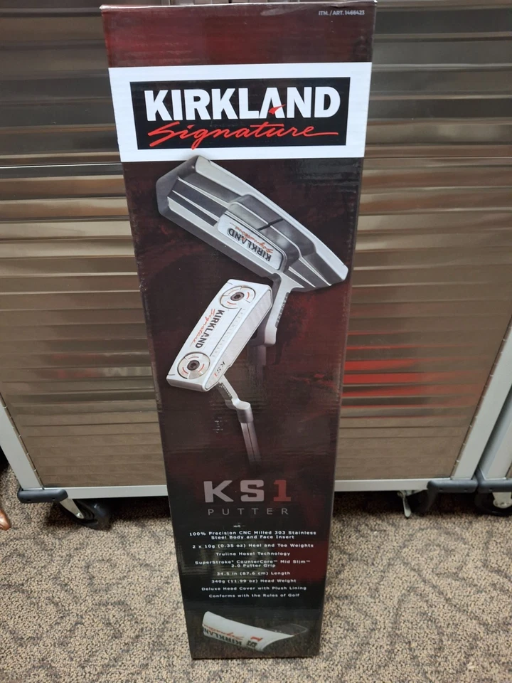Kirkland Signature KS1 Putter, Left Hand, 34 1/2", Stiff, Adjustable weight - Image 1 of 1