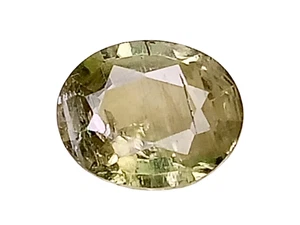 0.863CTS Green natural diaspore oval cut loose gemstones SEE VIDEO - Bild 1 von 4