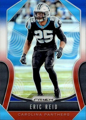 2019 PANNIi PRIZM RED WHITE BLUE #180 ERIC REID CAROLINA PANTHERS - Image 1 of 2