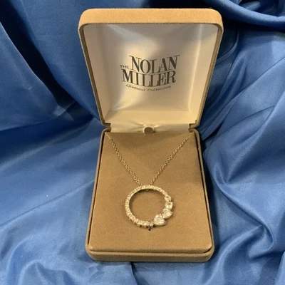 Nolan Miller Colección Glamour Círculo Estrás Circular Cristal Elegante Regalo Foto 1 de 3