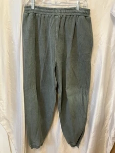 Vintage Big Dogs 100% Baumwolle Jogginghose mit Taschen & Kordelzug 90’s Herren L grün - Bild 1 von 7