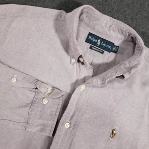 Polo Ralph Lauren OCBD Shirt Men's 15 1/2 34/35 Red Classic Oxford Flesh Pony - Picture 1 of 9