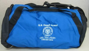 NEW US Coast Guard Leed's USCG Canvas Duffle Bag Royal Blue Gym Tote - Picture 1 of 2