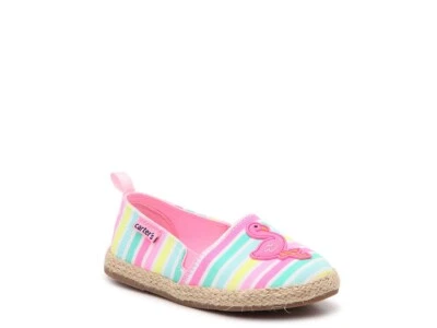CARTER'S GIRLS ARI 2 ESPADRILLE FLAT SHOES Multicolor Stripes SIZE：6 TODDLER - Image 1 of 4
