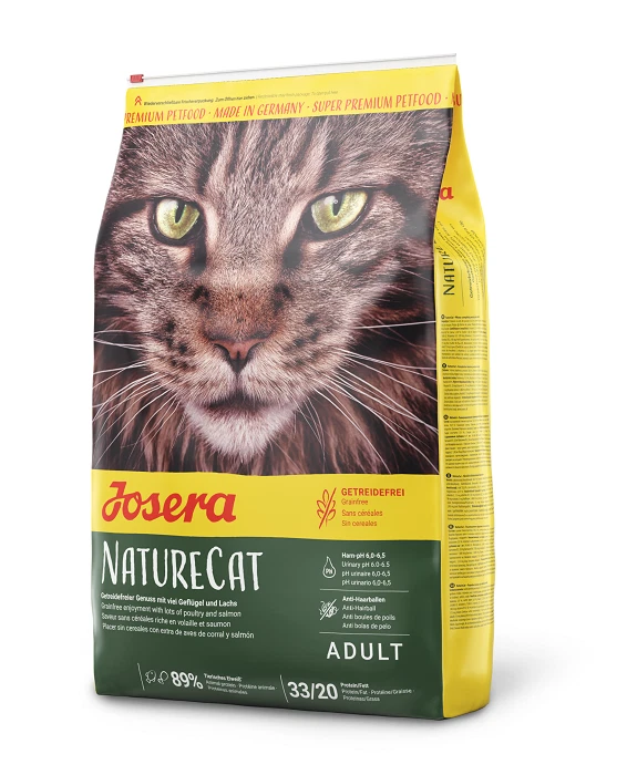 Josera NatureCat complete dry food for Adult cats needing a grain-free diet