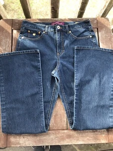 Damen Hochhaus VANDERBILT VINTAGE SCHWAN LOGO Jeans 10 Gloria gold Stiefelschnitt - Bild 1 von 5