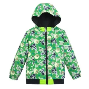 Disney Store Mandalorian Star Wars Grogu Baby Yoda Hooded Reversible Jacket Coat - Picture 1 of 7