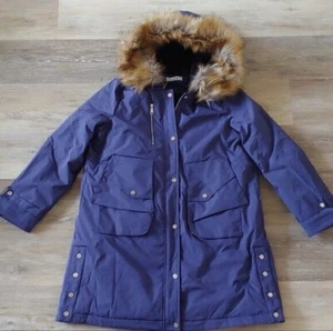 Women Warm Down Jacket Thickened Puffer Winter Coat With Faux Fur Removable Hood - Picture 1 of 1