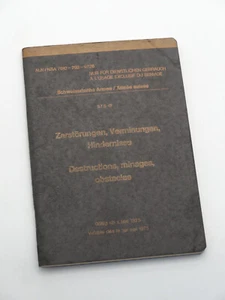 Zerstörung Verminung Hindernisse Minentechnik (Schweizerische Armee Militär) - Bild 1 von 4