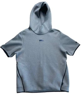 Nike Seattle Seahawks NFL Football Sideline Repel Short Sleeve Pullover Hoodie L - Picture 1 of 9