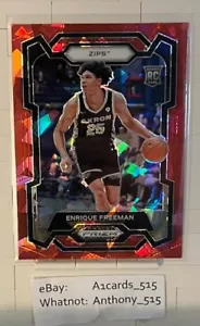 Enrique Freeman - 2024 Prizm Draft Picks Rookie #72 - Red Ice Prizm - Picture 1 of 3