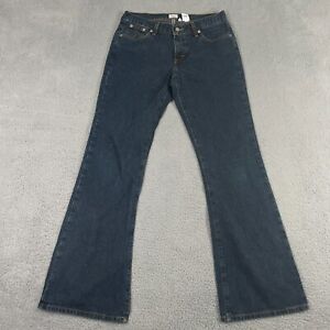 Vintage Calvin Klein Jeans Juniors 9 Blue Flare Omega Pocket Y2K