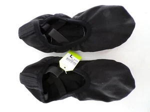 Dance Ballet Shoes DUX Black 7M Crossing Straps Split Sole Canvas - Picture 1 of 2