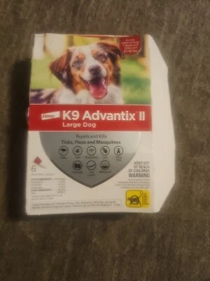 K9 Advantix II Flea & Tick Medicine Large Dog 6 Month Supply 6 Tubes - Image 1 of 2