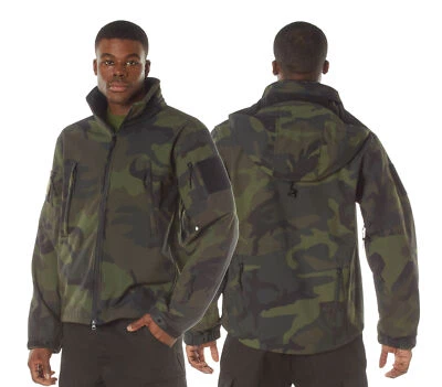 Abrigo táctico impermeable Midnight Woodland Camo Special Ops Soft Shell Foto 1 de 4