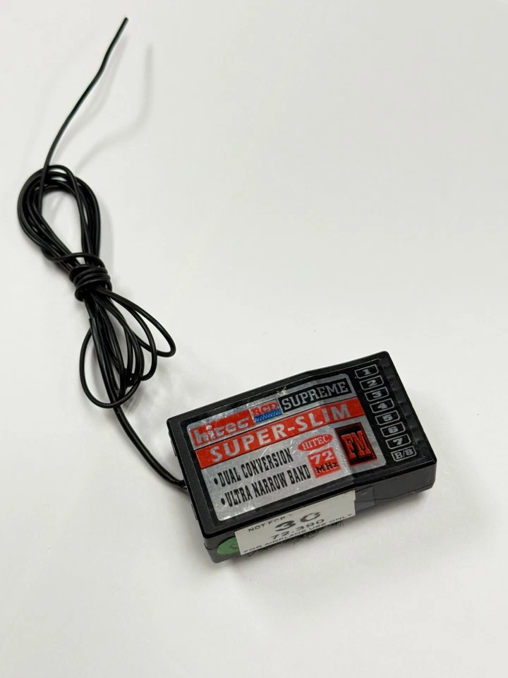 Excellent Hitec Super Slim 72mhz FM Negative Shift Futaba RC Receiver - Image 1 of 1