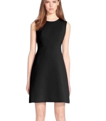 Vestido Kate Spade Sicily Sin Mangas Negro Elegante Talla 6 Nuevo con Etiquetas $298 Foto 1 de 4