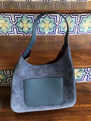 Bolso de hombro Kate Spade azul gamuza Foto 1 de 4