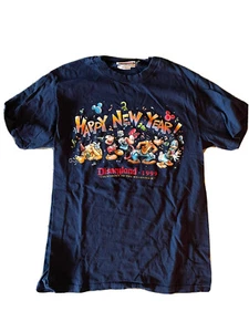 VTG Disneyland Happy New Year 1999 Vintage Tee Shirt NEW YEARS EVE DISNEYLAND S - Picture 1 of 4