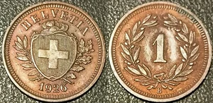 Schweiz - Schweizerische Eidgenossenschaft - 1 Rappen 1926 B, Bern ttb+ ! KM#3.2 - Bild 1 von 1