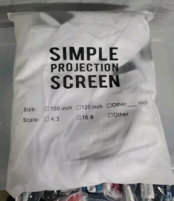 Simple Projection Screen 100inch 16:9 - NEW  - Image 1 of 4