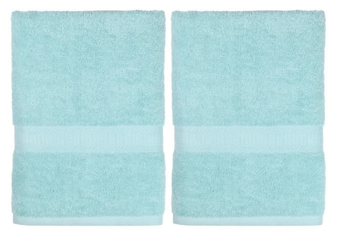 (2 pack) Mainstays 100% Cotton Bath Towel 52" x 27" Select Your Choice Color - Image 1 of 1