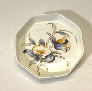 Plato de mantequilla pequeño Aynsley fina china Just Orchids ¡NUEVO! - Imagen 1 de 2