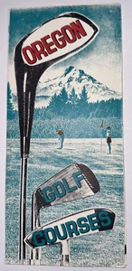 Guía y mapa de campos de golf de Oregon, c1960 - Imagen 1 de 8