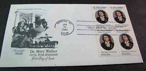 US Briefmarke FDC Scott # 2013 Dr. Mary Walker 1982 gebraucht PL49 - Bild 1 von 1