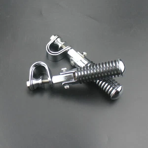 U-Clamp Foot Pegs Footpegs 1"~1-1/4" Highway Engine Crash Bar Motorcycle Touring - Imagen 1 de 9