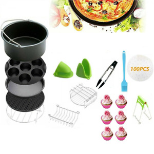 13 Pcs Air Fryer Accessories Set Baking Basket Pizza Pan hips Home Kitchen Tools