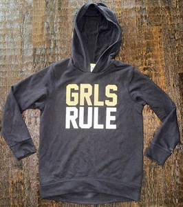 Old Navy Hoodie Girl’s Size 10-12 Black - Picture 1 of 4