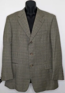 Abrigo deportivo Hickey Freeman Canterbury para hombre 41R Glen Check manga larga - Imagen 1 de 10