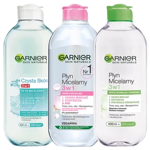 NEU Garnier Mizellenlotion Set 3x400ml für Mischhaut empfindliche Haut Reinigung - Bild 1 von 4