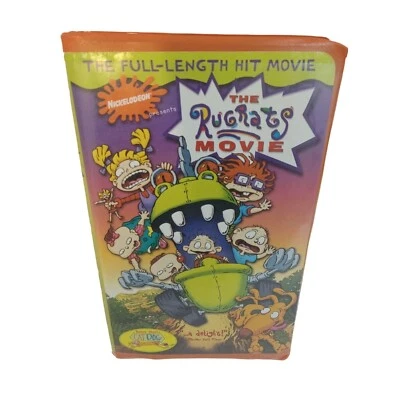 VHS Tape Nickelodeon The Rugrats Movie Bonus Cat Dog Full Length 1998 Rated G - Image 1 of 4