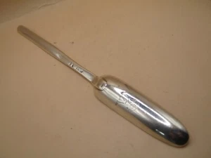 Antique 18th Century Sterling Silver Marrow Scoop With Wheatsheaf Armorial Crest - Picture 1 of 7