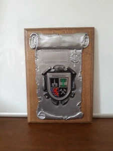 Stadtwappen Gelsenkirchen Zinn, auf Holz (23/79) - Bild 1 von 3
