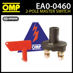 INTERRUPTOR MAESTRO EA/460 OMP 2 POLOS PARA DESCONECTAR BATERÍA - ¡APROBADO POR LA FIA PARA CARRERAS! - Imagen 1 de 14