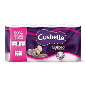 New Cushelle Quilted 3-Ply Longer Rolls Toilet Tissue, 4 x 8 Pack (236 Sheets) - Picture 1 of 6