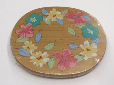 Longaberger WoodCrafts Floral Lid for 2008 Mothers Day Basket #50594 - New - Image 1 of 2