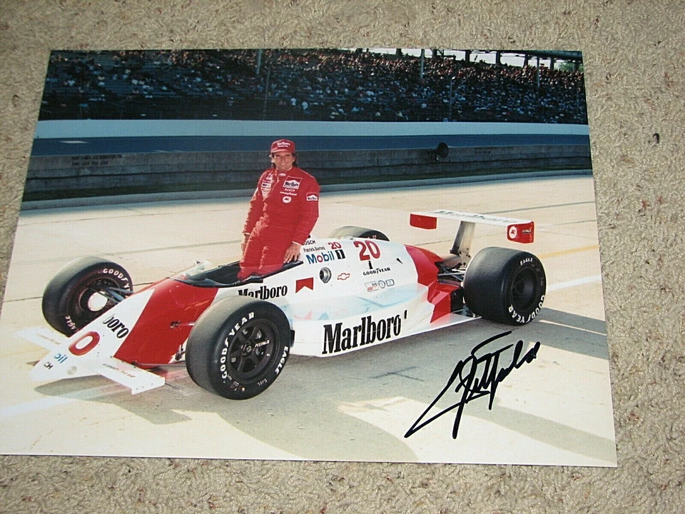 FOTO 11x14 firmada por conductor de coche Emerson Fittipaldi Indy certificado de autenticidad  Foto 1 de 1