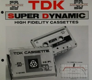 Folleto de ventas de cassette TDK C-60 original 1971 raro muy buen estado audiófilo  - Imagen 1 de 6