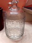 Antique One Gallon Clear glass~ WHITE HOUSE BRAND VINEGAR ~ 11.5"x 6.25" ,"NICE"