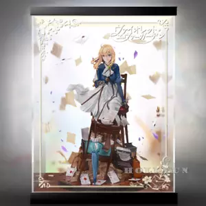 Figure Model Acrylic Display Box Case LED For Prism Studio 1/7 Violet Evergarden - Picture 1 of 6
