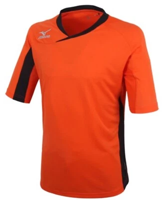 Camiseta Mizuno masculina jogo jersey treinamento laranja camiseta casual P2MA501155 - Imagem 1 de 4