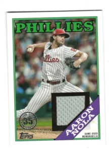 Tarjeta Jersey 2023 Topps '88 Reliquia #88R-AN Aaron Nola Juego Usada, Estado Nr-Mt - Imagen 1 de 1