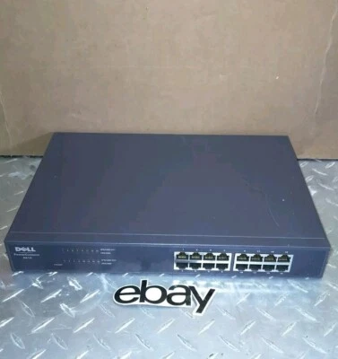 Dell PowerConnect 2616 16 x Fast Ethernet 10/100 mb/s Switch F3842 0F3842 Great - Image 1 of 4